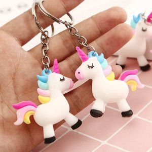 2 Pack of‎ UNICORN Keychains